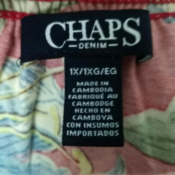 Brand New Chaps Woman’s Sexy Hawaiian Aloha 1X - Picture 6 of 7